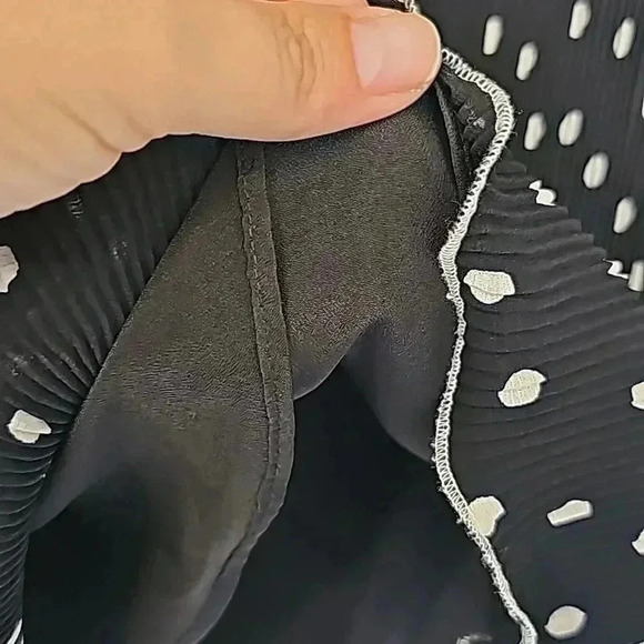 J. Crew pleaded Ruffled peplum top  with polka dot - Picture 5 of 9